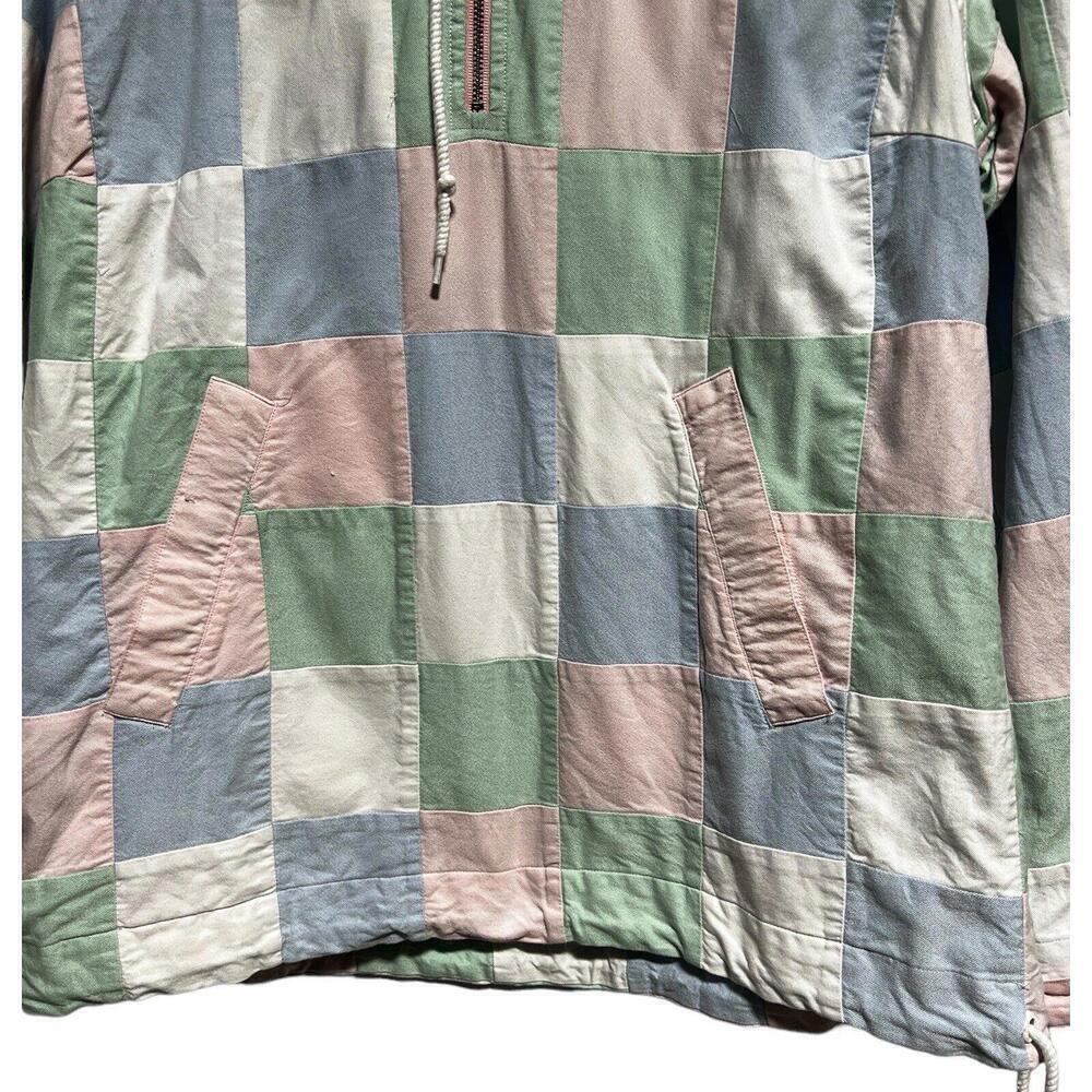 Vineyard Vines Pastel Patchwork Pullover Hoodie - Pink, Green, Blue, White - Picture 7 of 8